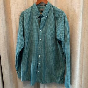 Eddie Bauer Men’s Size TXL Long Sleeve Button Down Wrinkle Free Relaxed. Teal.